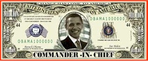 President Obama Commemorative Million Dollar Bill