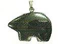 Black Bear Hematite Pendant