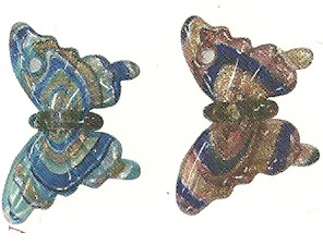 Butterfly Arte Glass Pendant