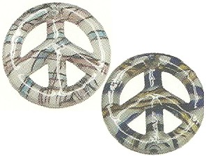 Peace Color Arte Glass Pendant