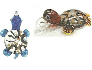Turtle Arte Glass Pendant